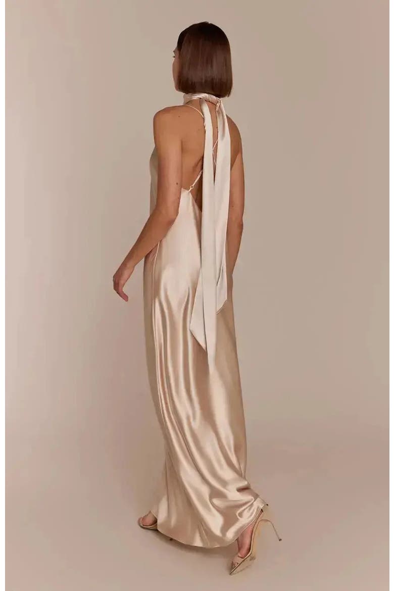 Brooklyn Slip Dress, Alternate, color, Champagne