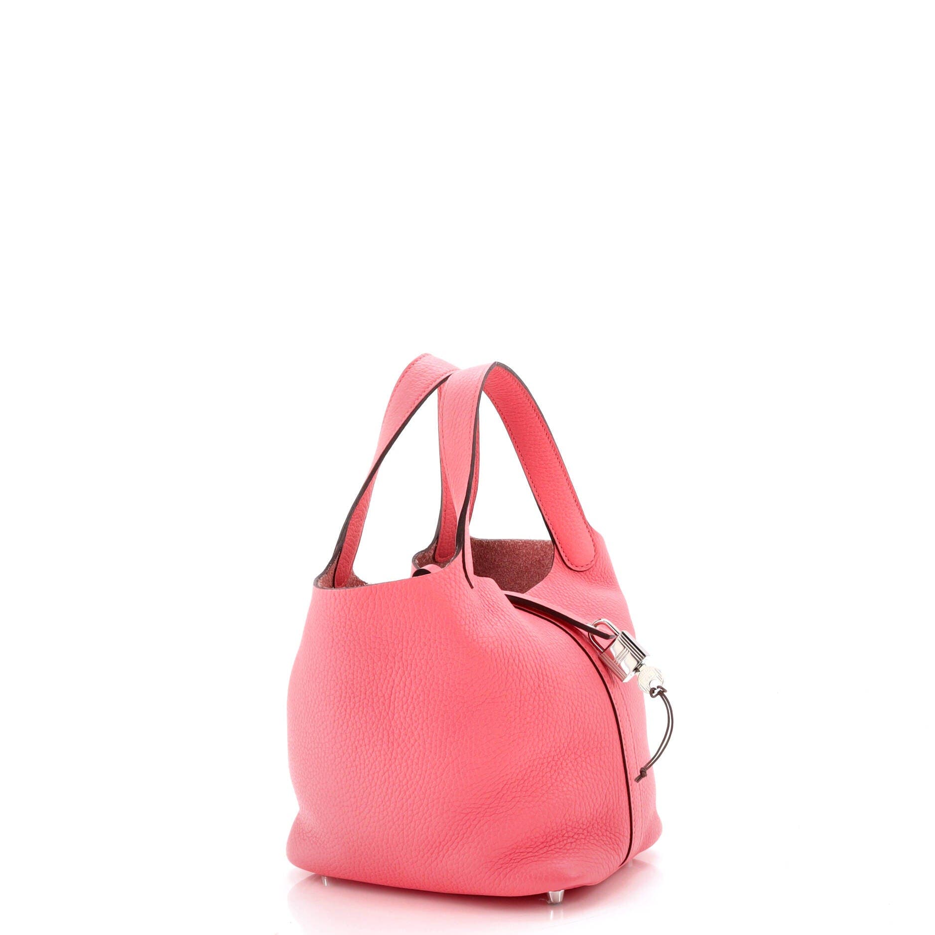 Pre-Owned Hermes Picotin Lock Bag Clemence PM, Alternate, color, Rose Azalee
