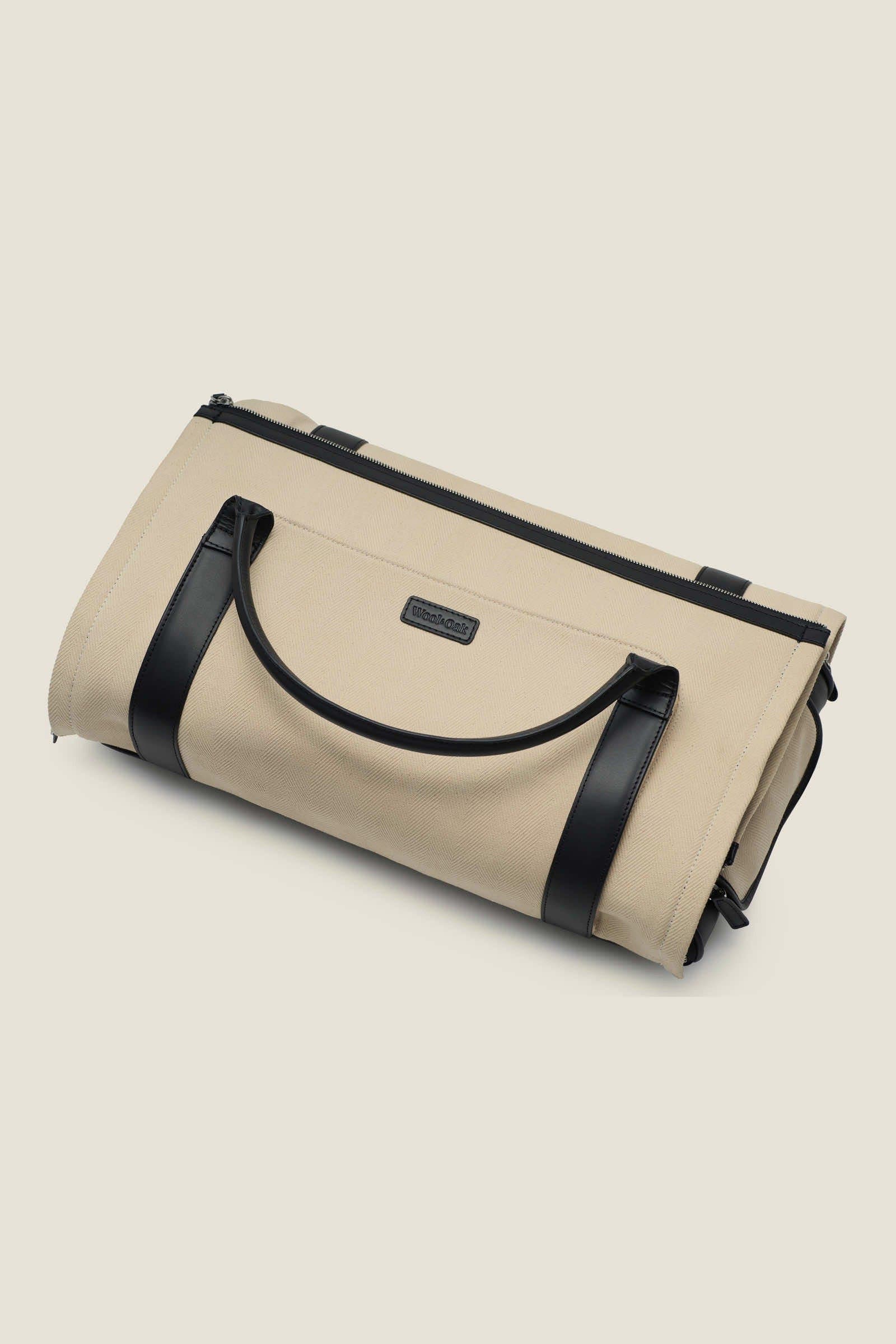 Nova Convertible Rolling Herringbone Garment Duffle, Alternate, color, Herringbone Black