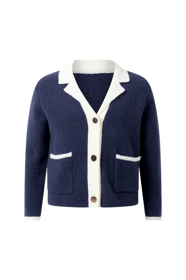 Knit Blazer, Main, color, Navy