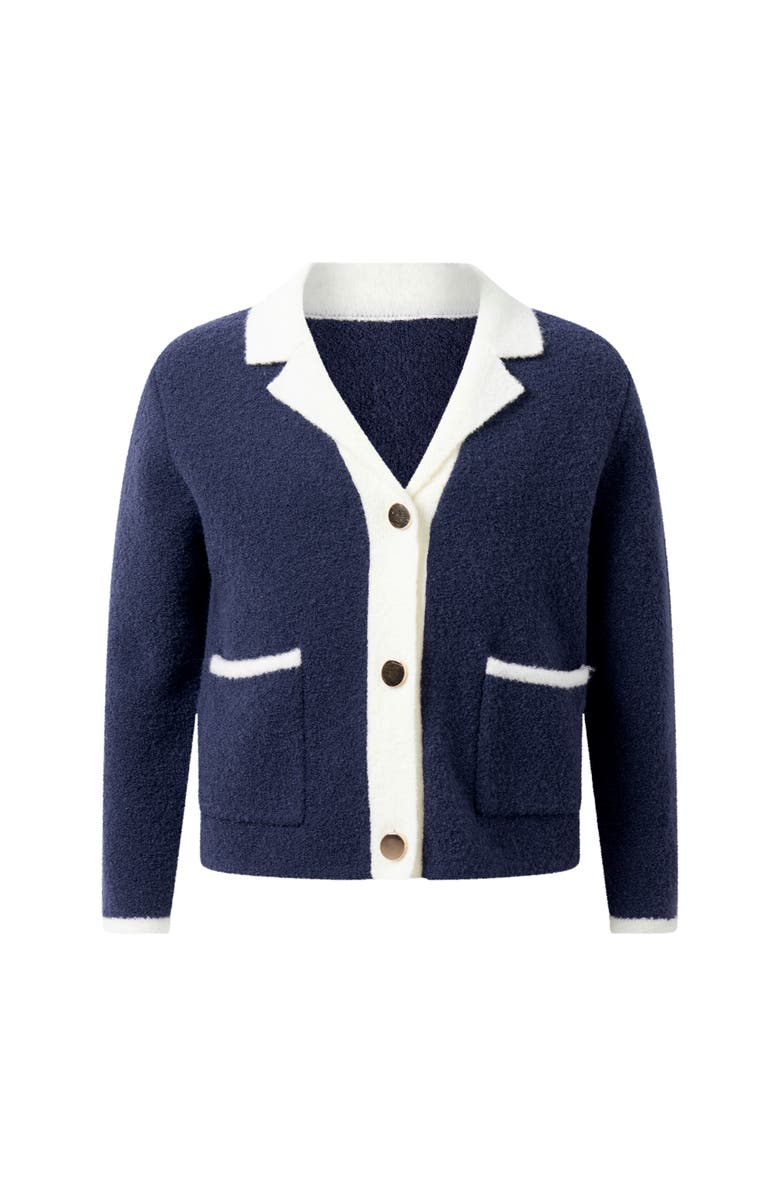 Rachel Riley Knit Blazer, Main, color, Navy