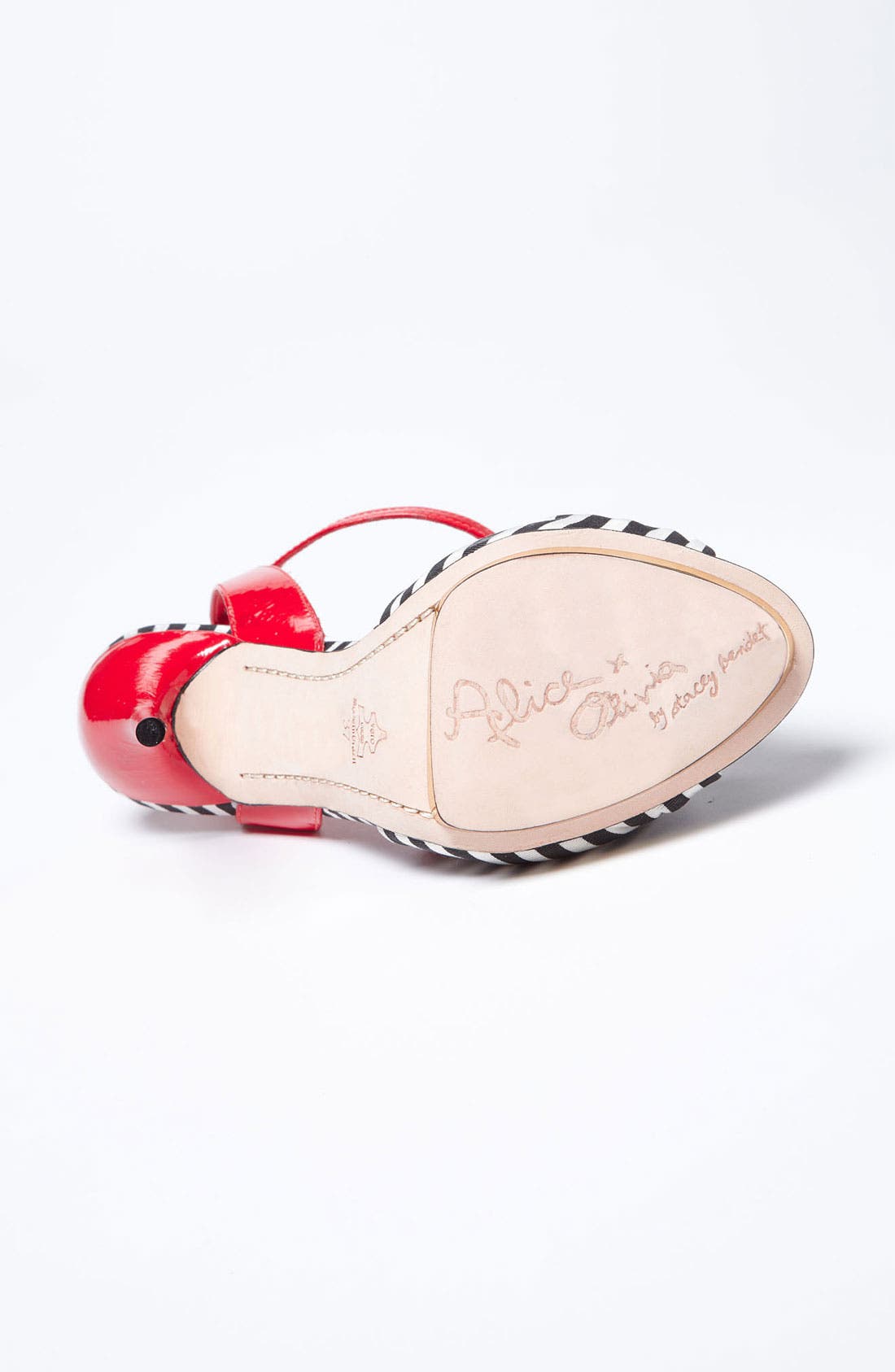'Petra' Sandal, Alternate, color, BLACK/ RED
