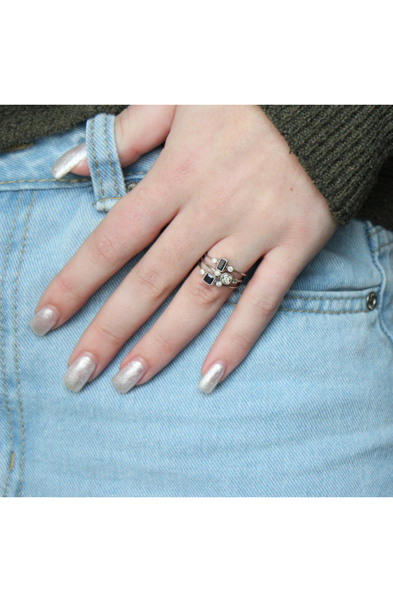 LuvMyJewelry Cushion Cut Ruby & Diamond Birthstone Ring in 14K Gold, Alternate, color, 