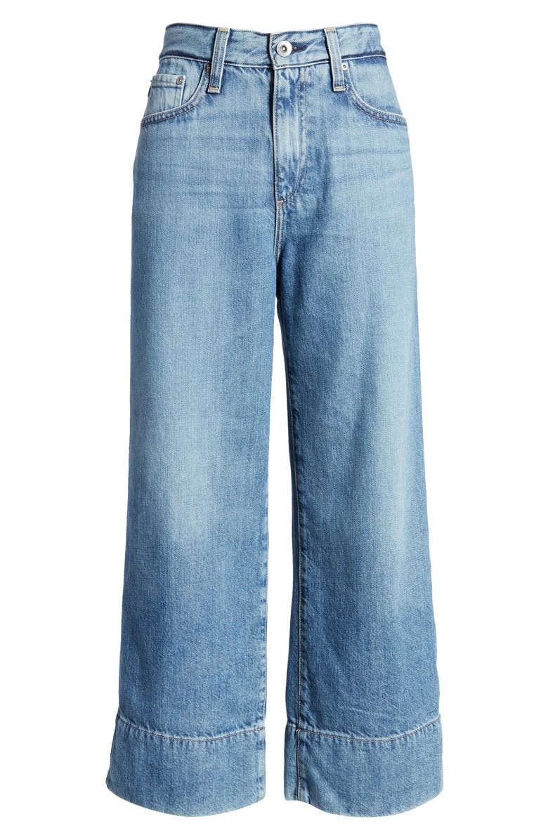 AG Etta High Waist Crop Wide Leg Jeans, Alternate, color, 