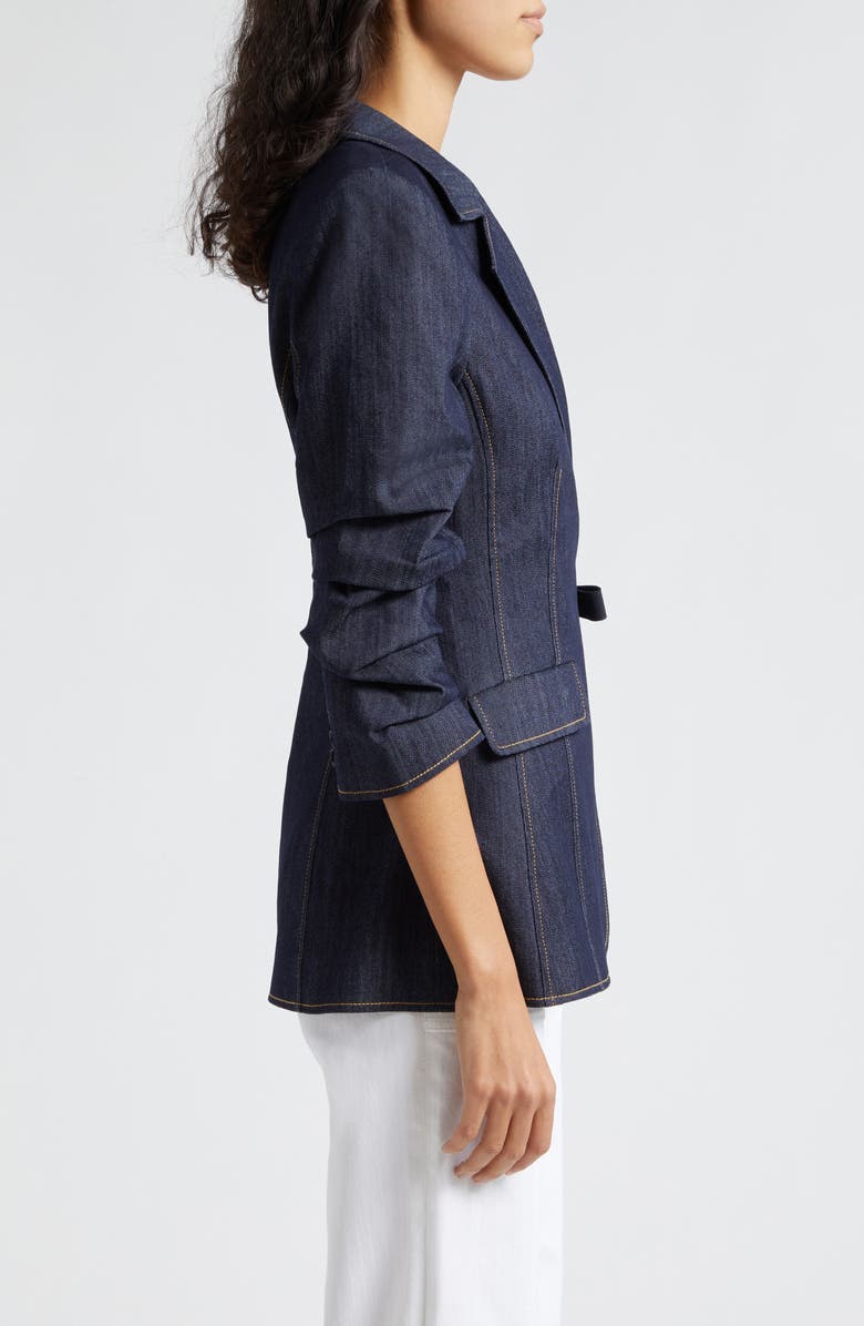 Cinq à Sept Irie Wrap Front Denim Jacket, Alternate, color, 