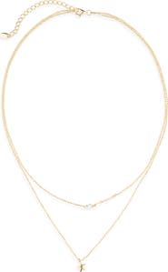 ARGENTO VIVO Faux Pearl & Star Double Strand Chain Necklace