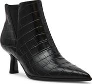 Anne Klein Cormack Croc Embossed Faux Leather Bootie