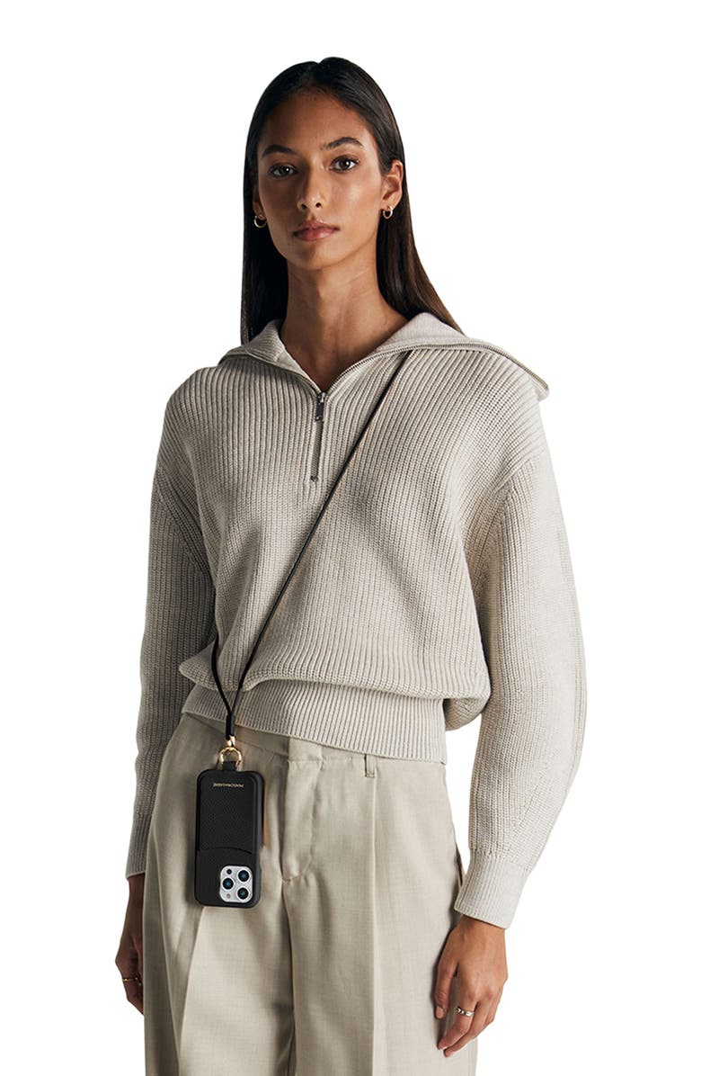 MAISON de SABRÉ Sling Phone Case, Alternate, color, Black Caviar