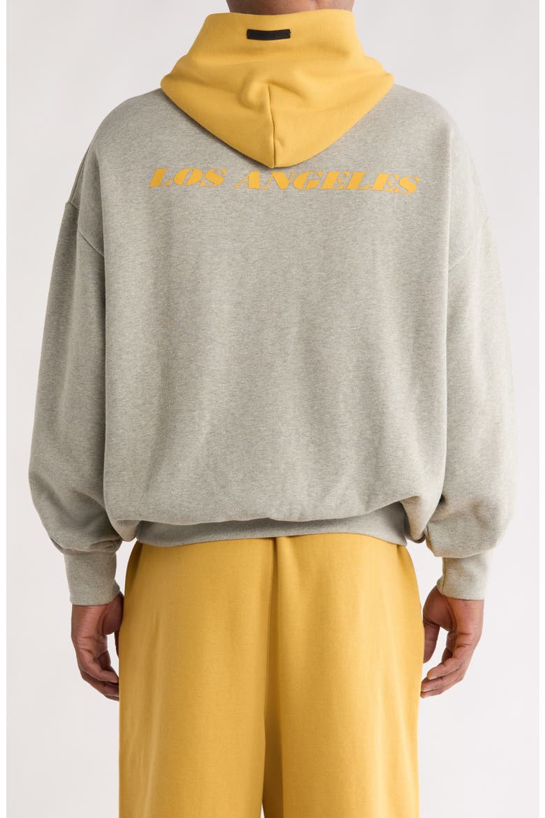 x NBA Lakers Sports Fit Hoodie, Alternate, color, CONCRETE HEATHER/ CANYON
