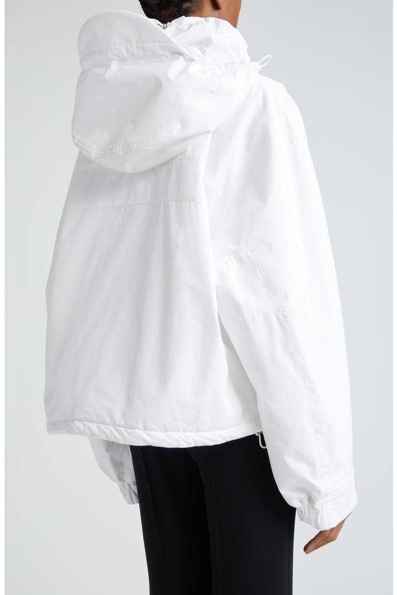 Hooded Oversize Cotton Crop Jacket, Alternate, color, 100 OPTIC WHITE