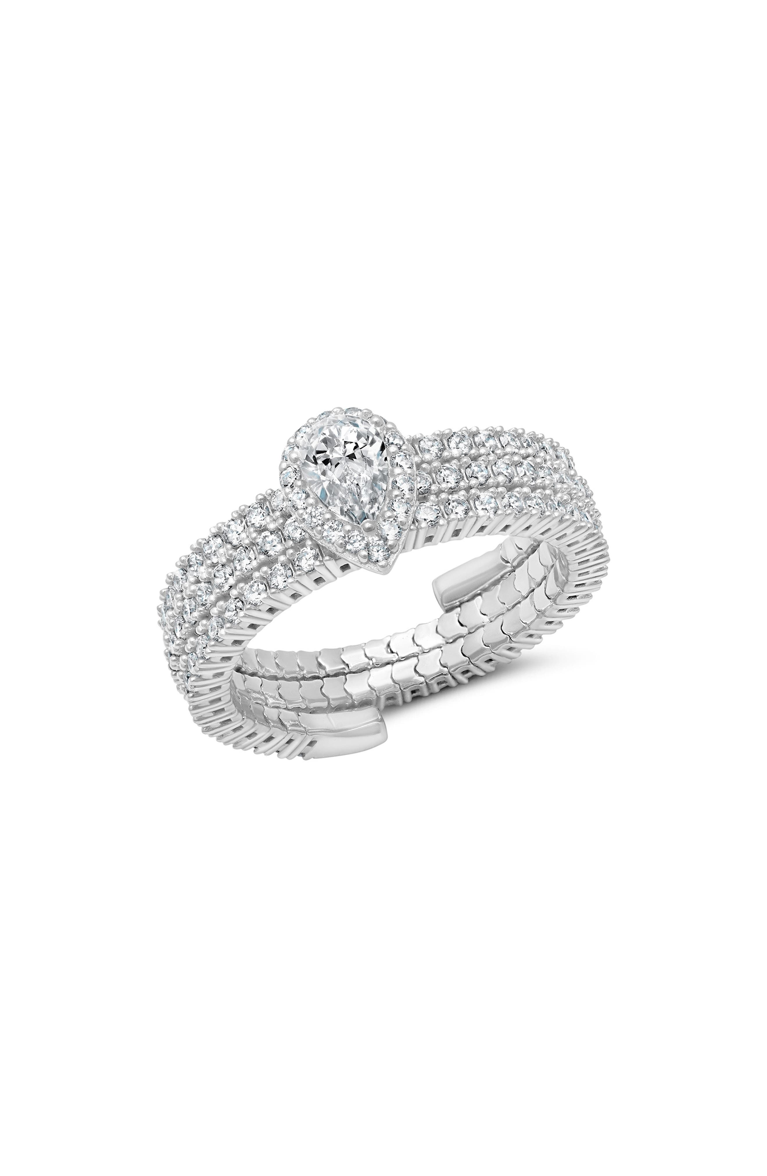PURE PLATINUM/ CLEAR STONE