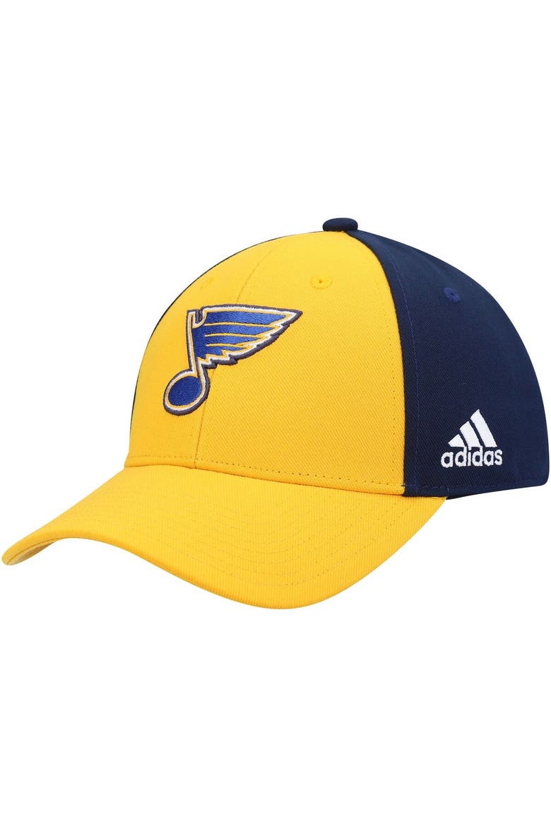 Men's adidas Gold/Navy St. Louis Blues Team Adjustable Hat, Main, color, Gold