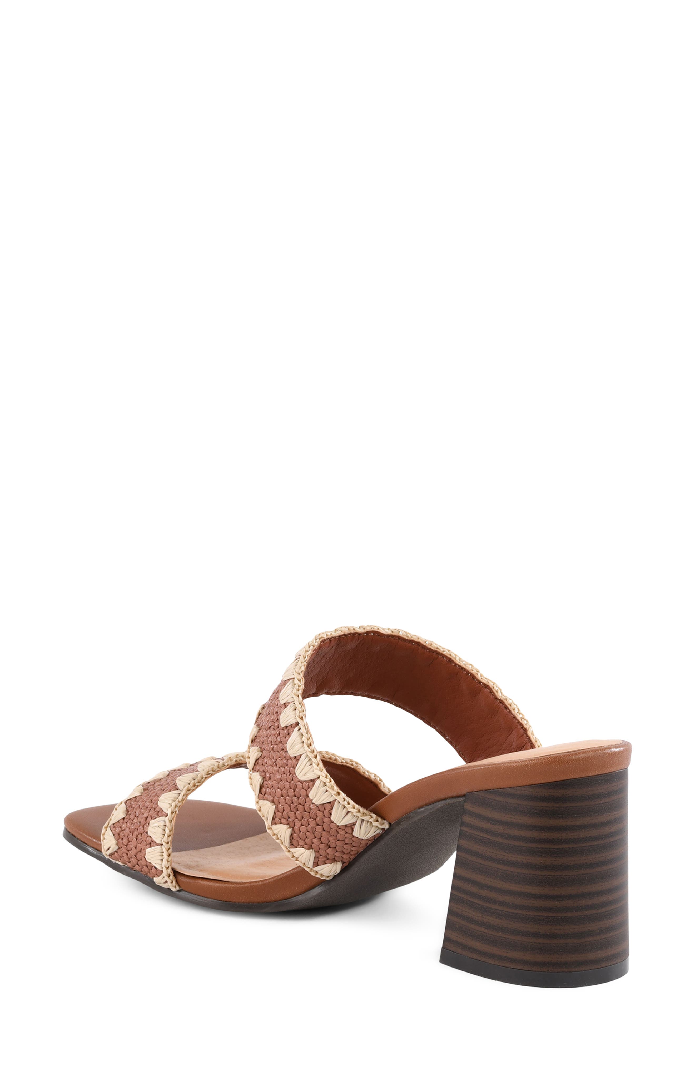 Hattie Two-Strap Sandal, Alternate, color, BROWN