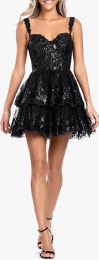 Blondie Nites Sequin Lace Minidress