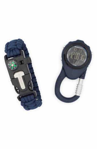 Carabiner Digital Watch & Paracord Bracelet Set