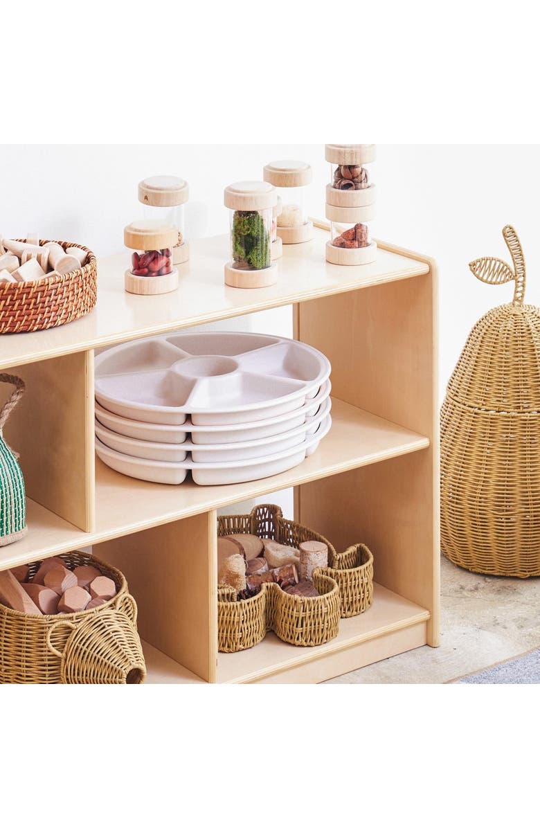 Kaplan Early Learning Company Loose Parts Sorting Trays - Set of 4 - White, Alternate, color, White