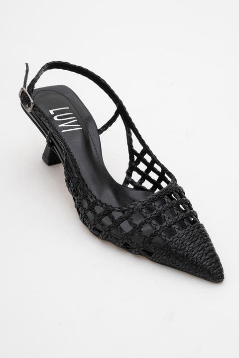 Heaven Knitted Pointed Toe Pump (Women)