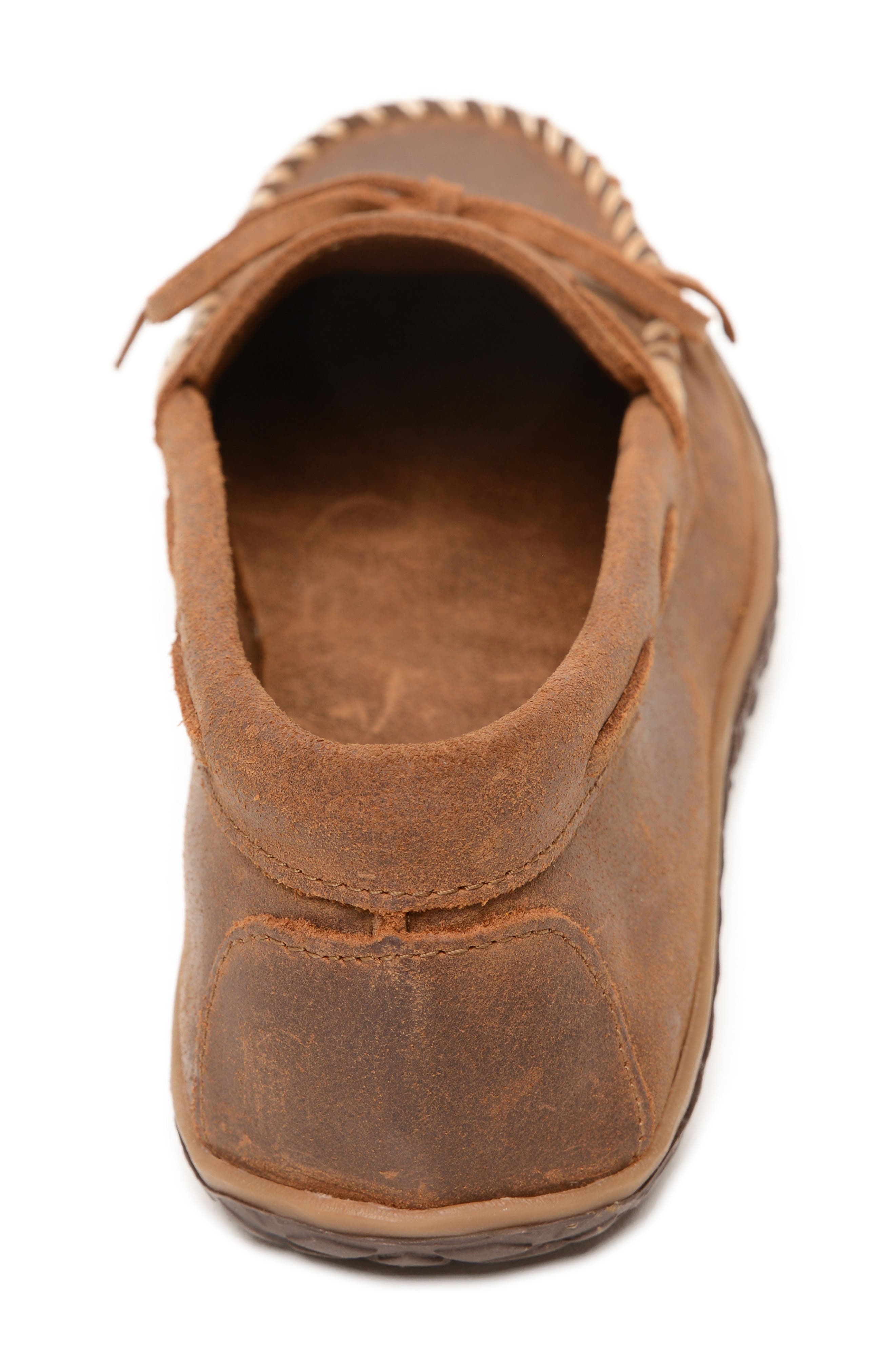 Minnetonka Tie Tread Loafer, Alternate, color, Brown