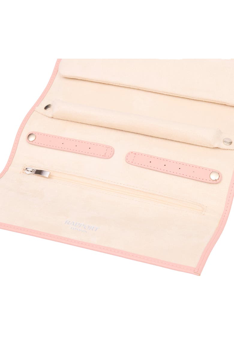 Victoria Jewelry Roll, Alternate, color, Rose