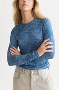 Scotch & Soda Print Long Sleeve T-Shirt