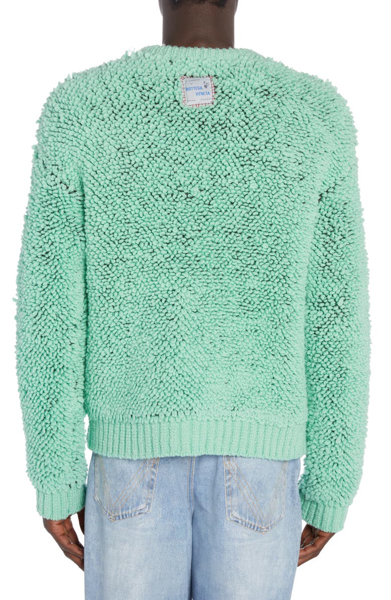 Bottega Veneta Rooster Jacquard Loopy Wool Crewneck Sweater, Alternate, color, 