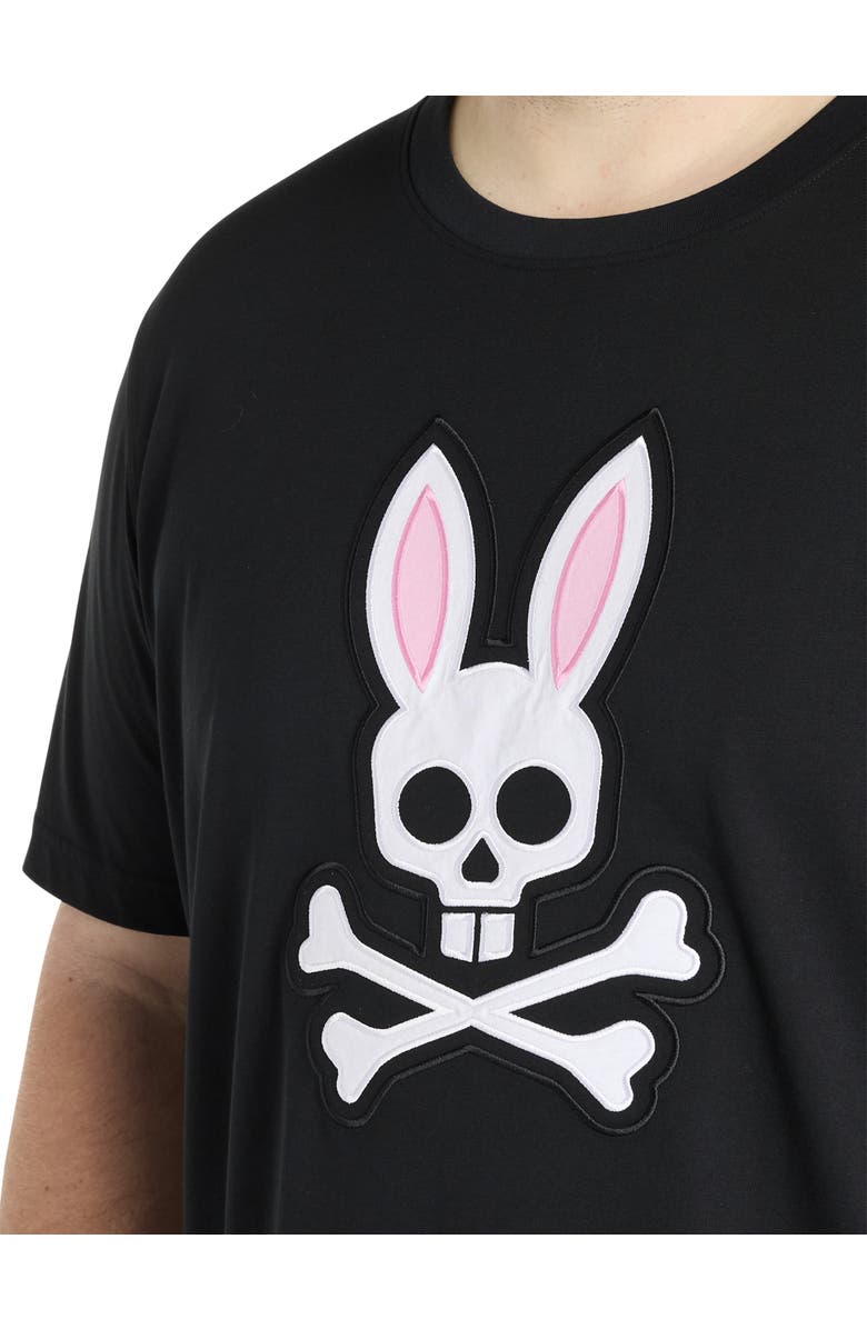 Psycho Bunny Big & Tall Archive Graphic Tee, Alternate, color, Black