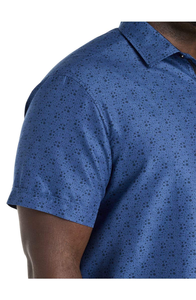Synrgy by DXL Big & Tall Tonal Floral Microfiber Sport Shirt, Alternate, color, 