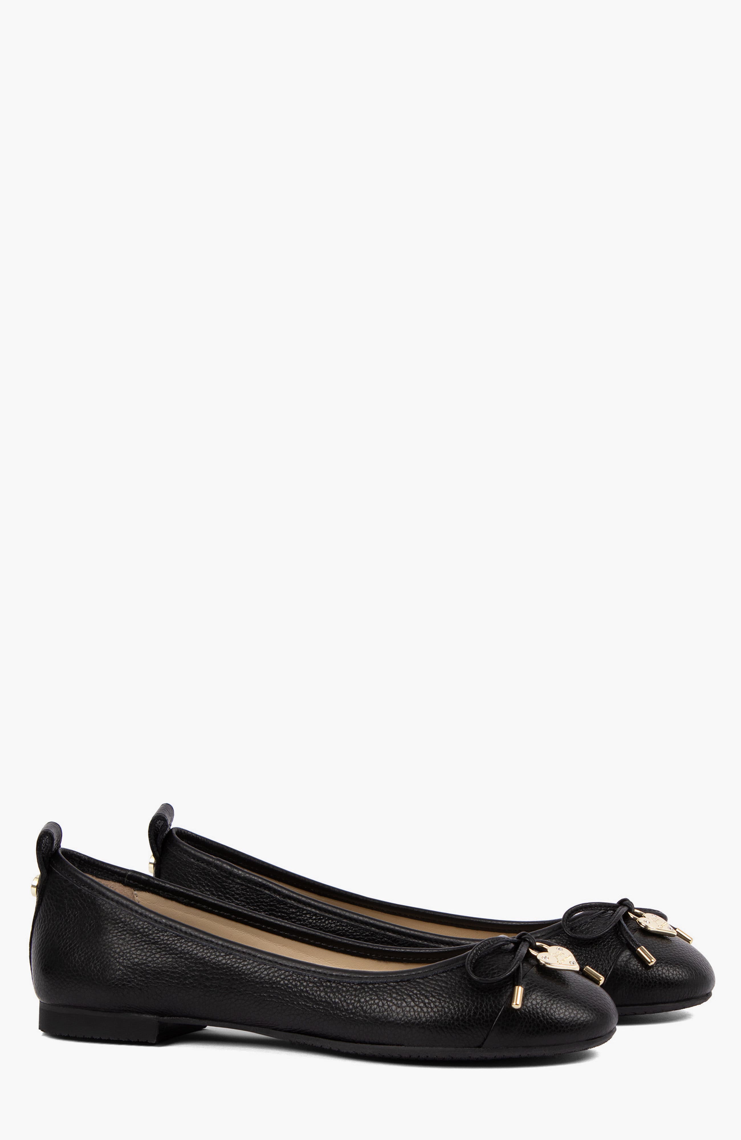 Muse Ballet Leather Flats, Alternate, color, Black