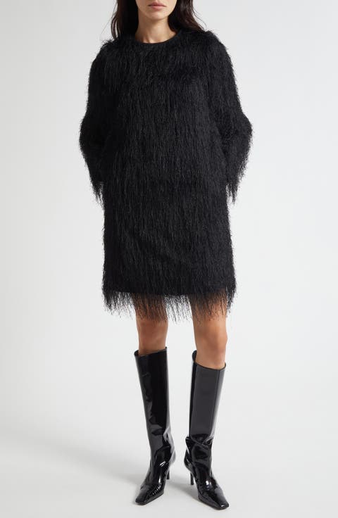 Tina Long Sleeve Fringe Minidress