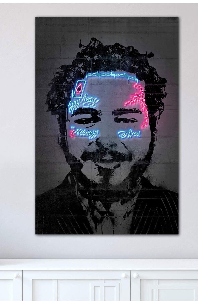 iCanvas Post Malone by Octavian Mielu Canvas Wall Art 12" x 18", Alternate, color, 