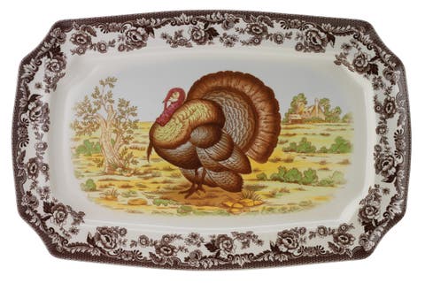 Woodland Turkey 17.5" Rectangular Platter