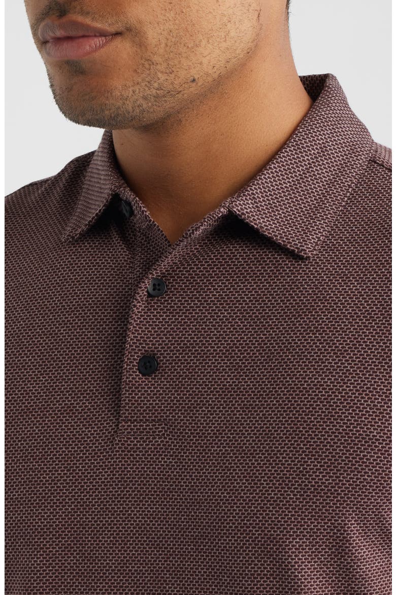 Keyes Jacquard Knit Polo, Alternate, color, ZINFANDEL