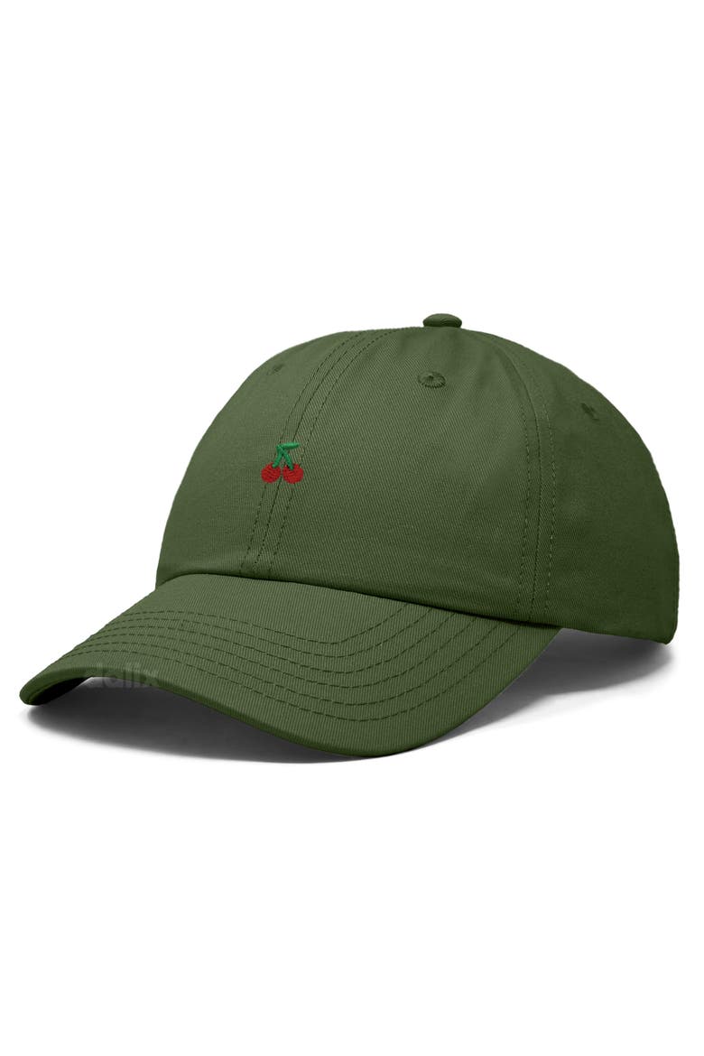 Lil Cherry Dad Cap, Alternate, color, Olive