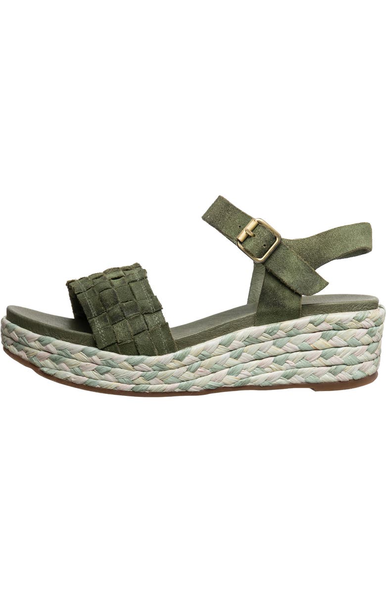 ANTELOPE Harlow Wedge Sandal, Alternate, color, Emerald