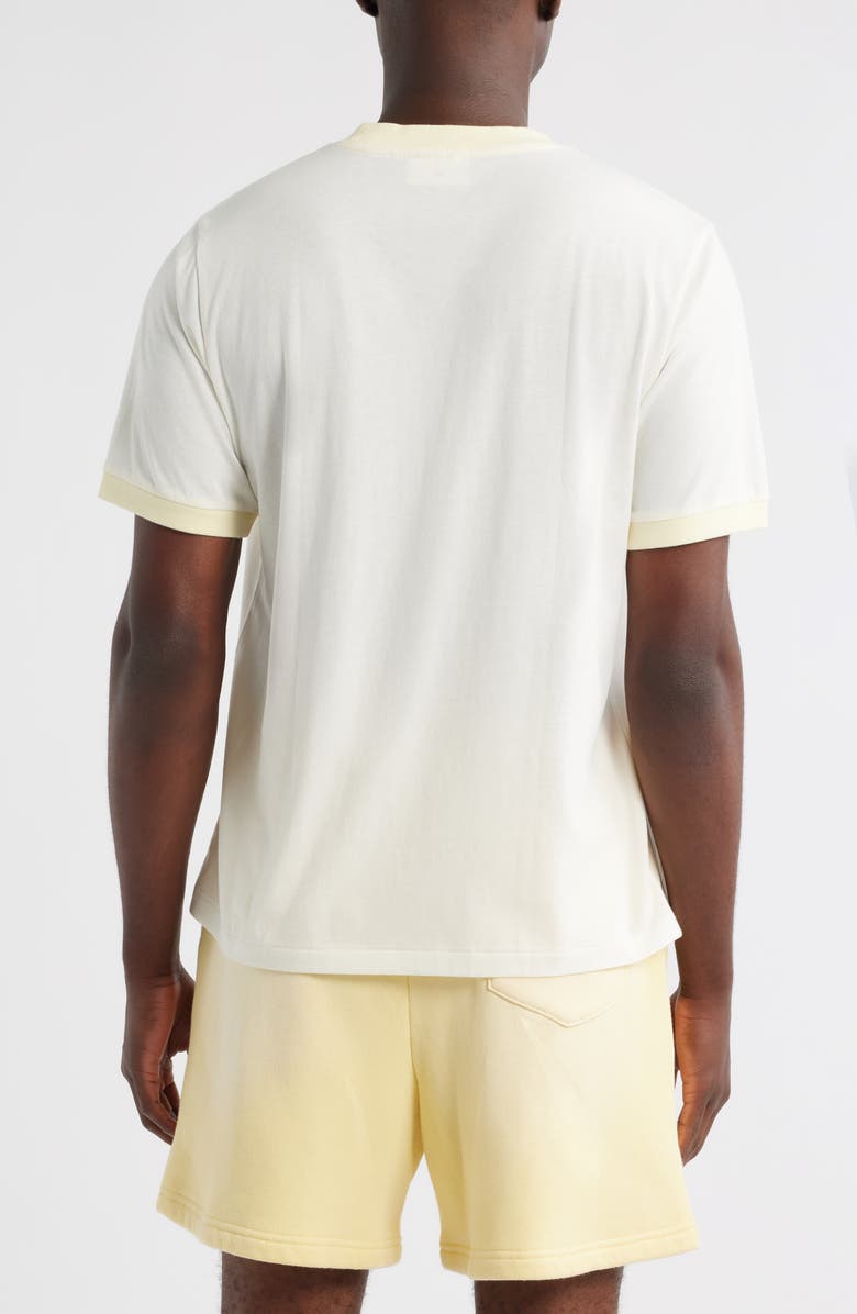 Elwood Pocket Ringer T-Shirt, Alternate, color, White/ Yellow