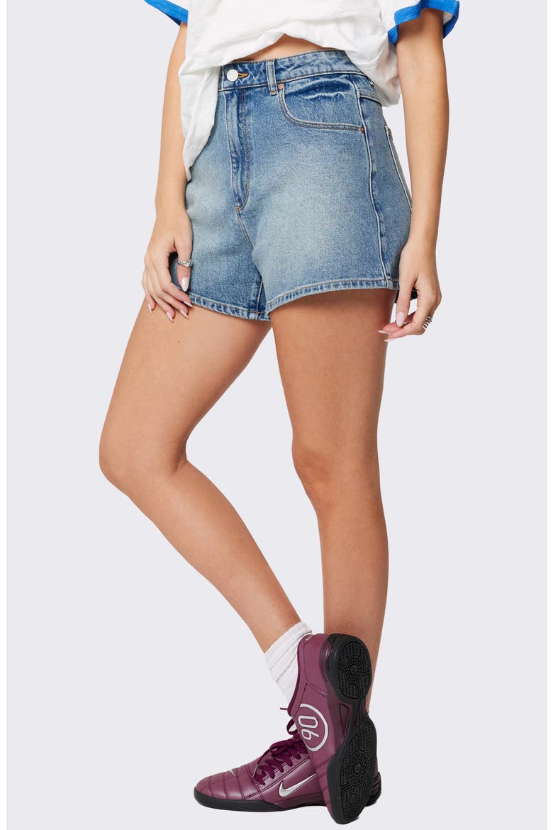 Venice High Waist Cutoff Denim Shorts, Alternate, color, SELENA