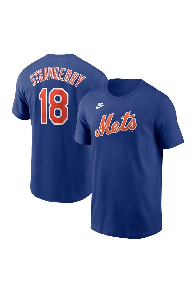 Men's Nike Darryl Strawberry Royal New York Mets Fuse Name & Number T-Shirt, Alternate, color, Royal