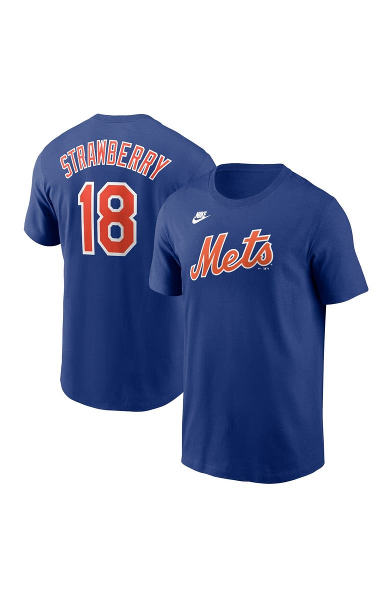 Nike Men's Nike Darryl Strawberry Royal New York Mets Fuse Name & Number T-Shirt, Alternate, color, Royal