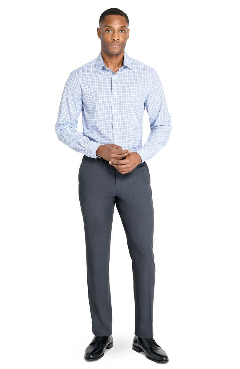 W.R.K Slim Fit Square Print Performance Dress Shirt, Alternate, color, 