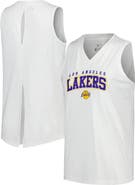 LEVELWEAR Women's Levelwear White Los Angeles Lakers Paisley Peekaboo Tank Top