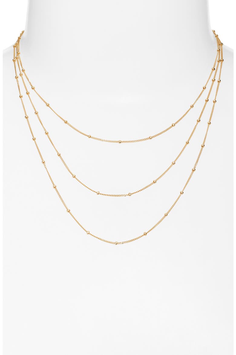 Kennedy Layered Necklace, Alternate, color, GOLD