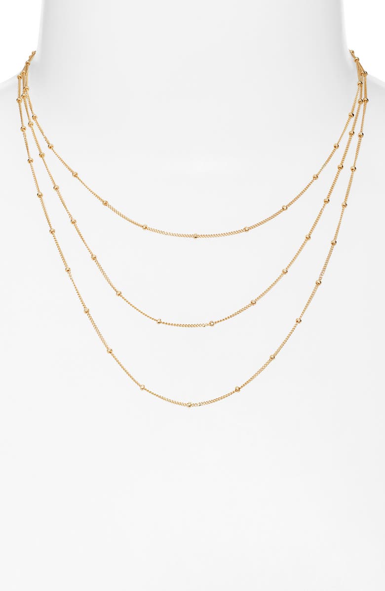 Set & Stones Kennedy Layered Necklace, Alternate, color, Gold