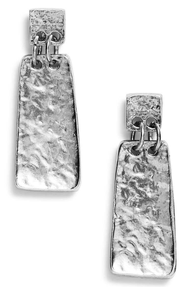 Drop Earrings, Main, color, SILVER