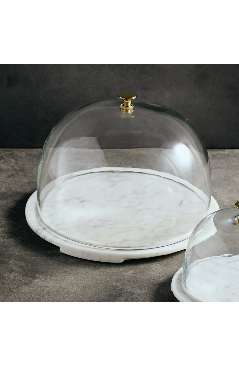 The Collective Cova Marble Base Dome, Alternate, color, White