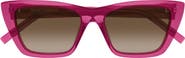 Saint Laurent 53mm Cat Eye Sunglasses