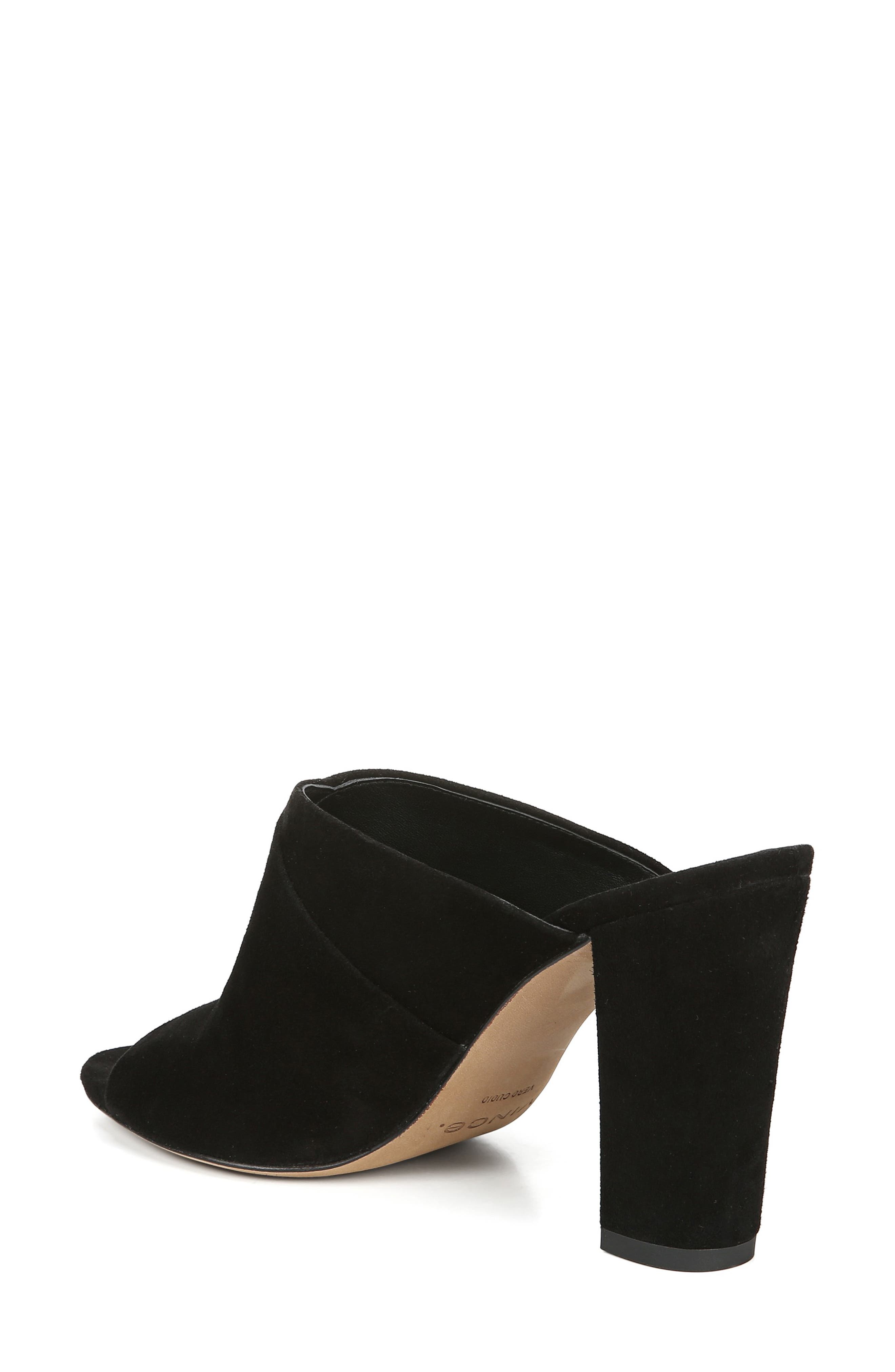 Heath Cross Strap Sandal, Alternate, color, BLACK SUEDE