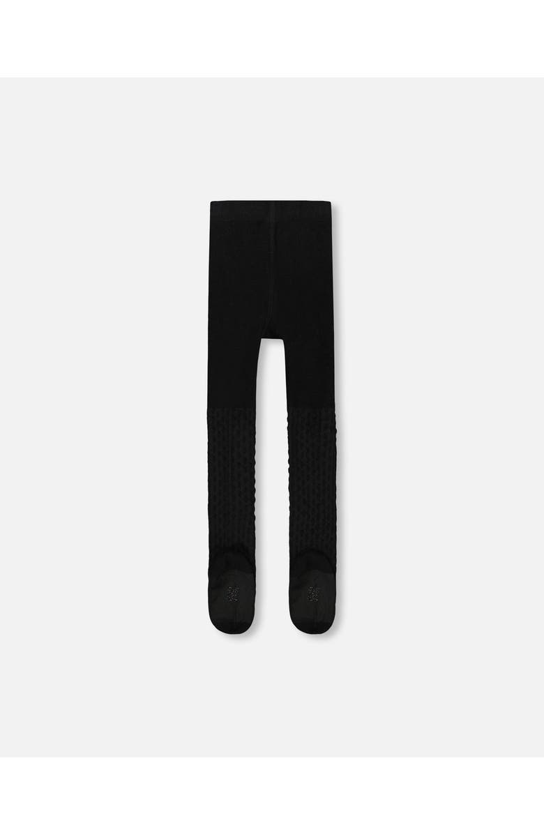 Deux par Deux Knit Tights, Main, color, Black