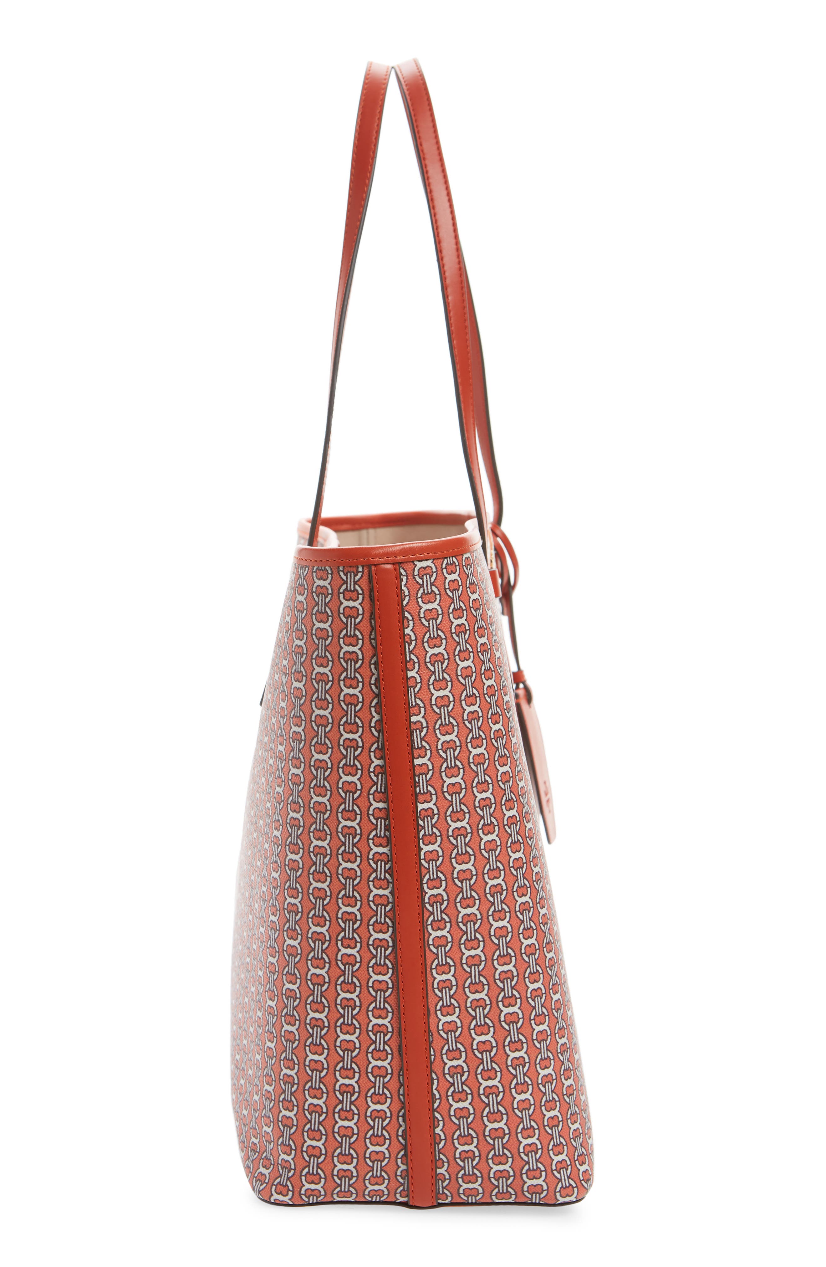 Gemini Link Coated Canvas Tote, Alternate, color, CANYON ORANGE GEMINI LINK