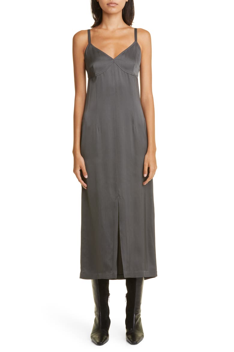 Crepe Slipdress, Main, color, LEAD