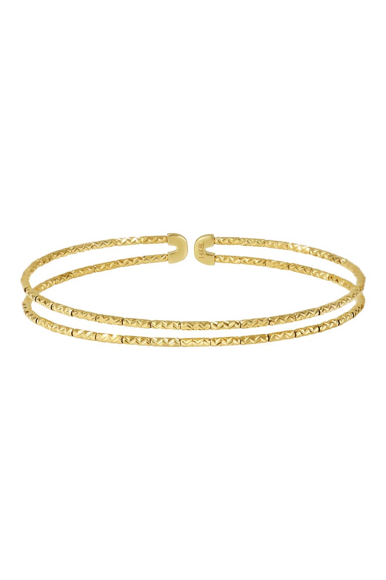 14K Gold Textured Cuff Bracelet, Main, color, 14K YELLOW GOLD